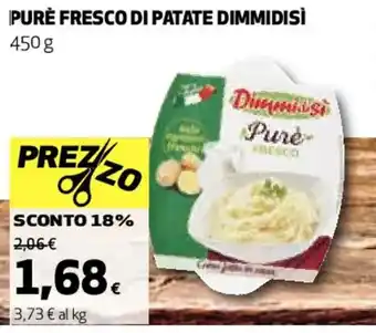 Coop PURÈ FRESCO DI PATATE DIMMIDISÌ 450 g offerta