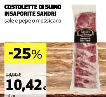 Coop COSTOLETTE DI SUINO INSAPORITE SANDRI offerta