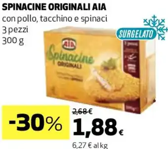 Coop SPINACINE ORIGINALI AIA 300 g offerta