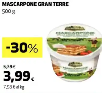 Coop MASCARPONE GRAN TERRE 500 g offerta