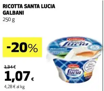 Coop RICOTTA SANTA LUCIA GALBANI 250 g offerta