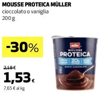 Coop MOUSSE PROTEICA MULLER cioccolato o vaniglia 200 g offerta
