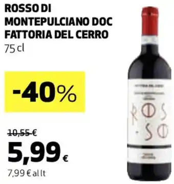 ROSSO DI MONTEPULCIANO DOC FATTORIA DEL CERRO 75 cl