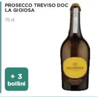 Coop PROSECCO TREVISO DOC LA GIOIOSA 75 cl offerta