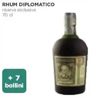 Coop RHUM DIPLOMATICO riserva esclusiva 70 cl offerta