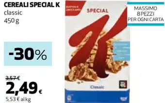 Coop CEREALI SPECIAL K classic 450 g offerta