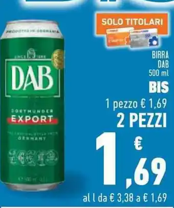 Conad BIRRA DAB 500 ml offerta