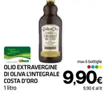 Superconti OLIO EXTRAVERGINE DI OLIVA L'INTEGRALE COSTA D'ORO 1 litro offerta