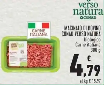 Conad MACINATO DI BOVINO CONAD VERSO NATURA 300 g offerta