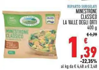Conad MINESTRONE CLASSICO LA VALLE DEGLI ORTI 400 g offerta