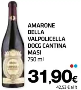 Superconti AMARONE DELLA VALPOLICELLA DOCG CANTINA MASI 750 ml offerta