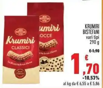 KRUMIRI BISTEFANI vari tipi 290 g