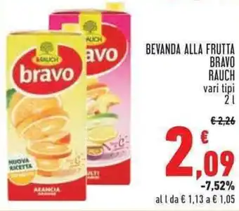Conad BEVANDA ALLA FRUTTA BRAVO RAUCH vari tipi 2 l offerta