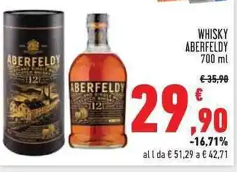 Conad WHISKY ABERFELDY 700 ml offerta