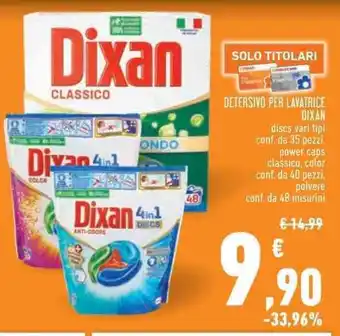 Conad DETERSIVO PER LAVATRICE DIXAN offerta