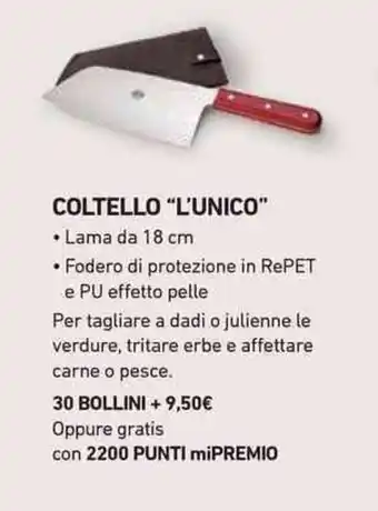 Conad COLTELLO "L'UNICO" offerta