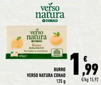 Conad BURRO VERSO NATURA CONAD 125 g offerta