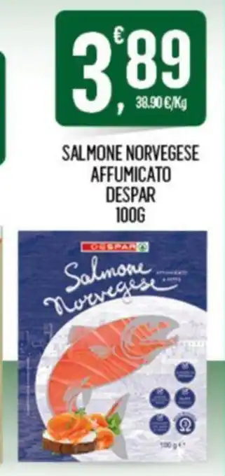 Despar SALMONE NORVEGESE AFFUMICATO DESPAR 100 G offerta
