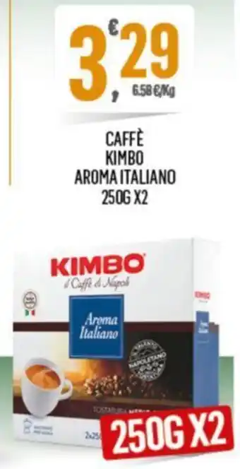 Despar CAFFÈ KIMBO AROMA ITALIANO 250 GX2 offerta