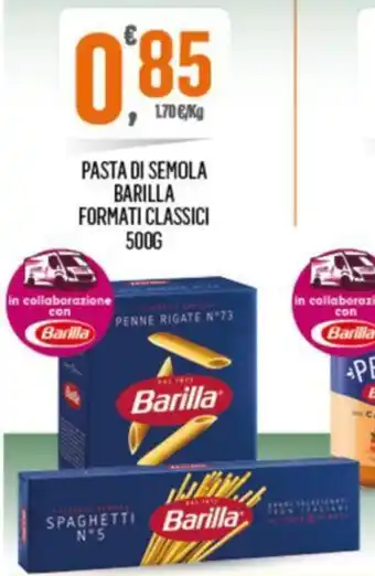 Despar PASTA DI SEMOLA BARILLA FORMATI CLASSICI 500G offerta