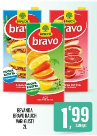 Despar BEVANDA BRAVO RAUCH VARI GUSTI 2L offerta