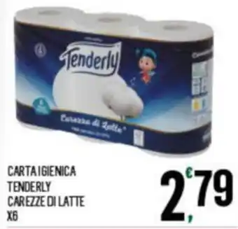 Despar CARTA IGIENICA TENDERLY CAREZZE DI LATTE X6 offerta