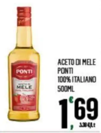 Despar ACETO DI MELE PONTI 100% ITALIANO 500ML offerta