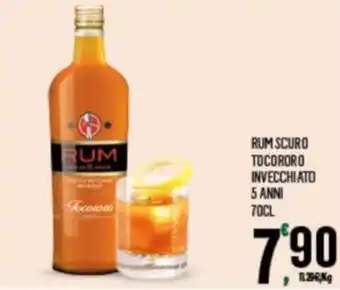 Despar RUM SCURO TOCORORO INVECCHIATO 5 ANNI 70CL offerta
