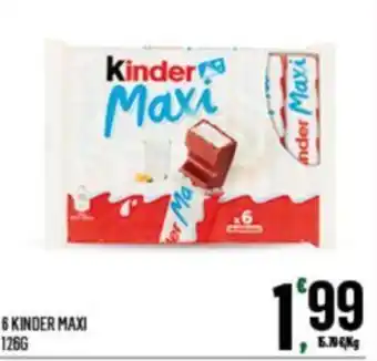 Despar 6 KINDER MAXI 126 G offerta