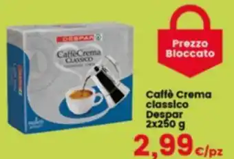 Despar Caffè Crema classico Despar 2x250 g offerta