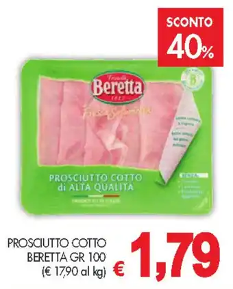 PrestoFresco PROSCIUTTO COTTO BERETTA GR 100 offerta