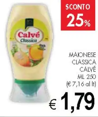 PrestoFresco MAIONESE CLASSICA CALVÉ ML 250 offerta