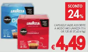 PrestoFresco CAPSULE/CIALDE ASSORTITE A MODO MIO LAVAZZA X16 GR 120 offerta