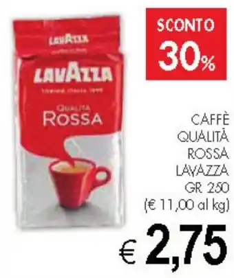 PrestoFresco CAFFÈ QUALITÀ ROSSA LAVAZZA GR 250 offerta
