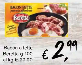 èccoMI Bacon a fette Beretta g 100 offerta