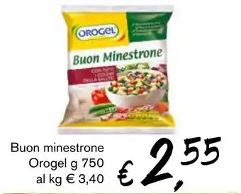 èccoMI Buon minestrone Orogel g 750 offerta