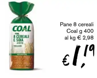 èccoMI Pane 8 cereali Coal g 400 offerta
