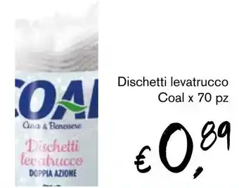 èccoMI Dischetti levatrucco Coal x 70 pz offerta