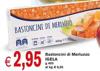 D'Italy Bastoncini di Merluzzo IGELA g 450 offerta