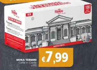 Quick Sisa MOKA TERMINI Caffè in Cialde x100 offerta