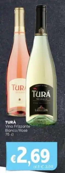 TURÀ Vino Frizzante Bianco/Rosè 75 cl