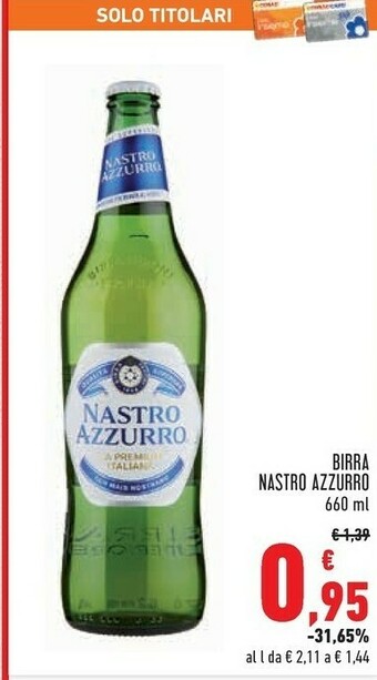 Conad Nastro Azzurro Birra 660 G(ml) offerta