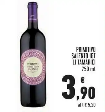 Conad City Li tamarici Primitivo Salento 750 G(ml) offerta