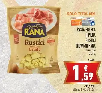 Conad City Rana Rustici Cappelletti Crudo 250 G(ml) offerta