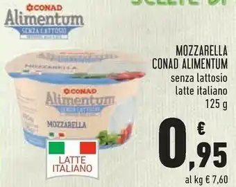 Conad City Conad Mozzarella Alimentum offerta