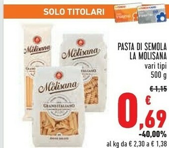 Conad City La Molisana Pasta Di Semola offerta