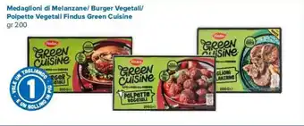 Oasi Medaglioni di Melanzane/ Burger Vegetali/ Polpette Vegetali Findus Green Cuisine gr 200 offerta
