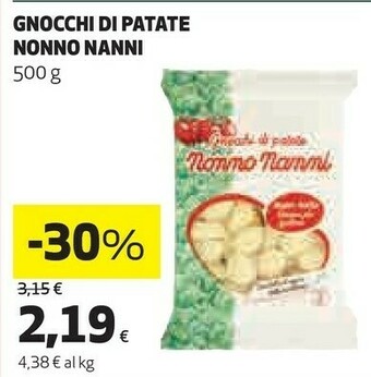 Coop Nonno Nanni Gnocchi Di Patate 500 G(ml) offerta