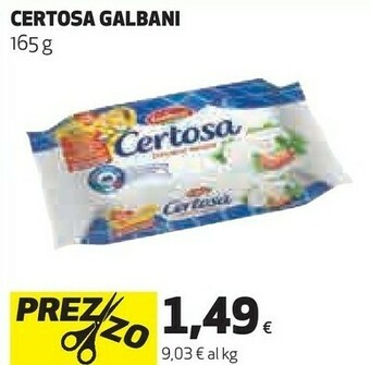 Coop Galbani Certosa 165 G(ml) offerta