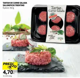 Coop Salumificio trentino Tartar De Carne Salada 150 G offerta